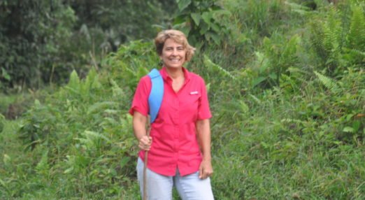 Cecilia, coffee farmer and recycling centre founder, and mentee