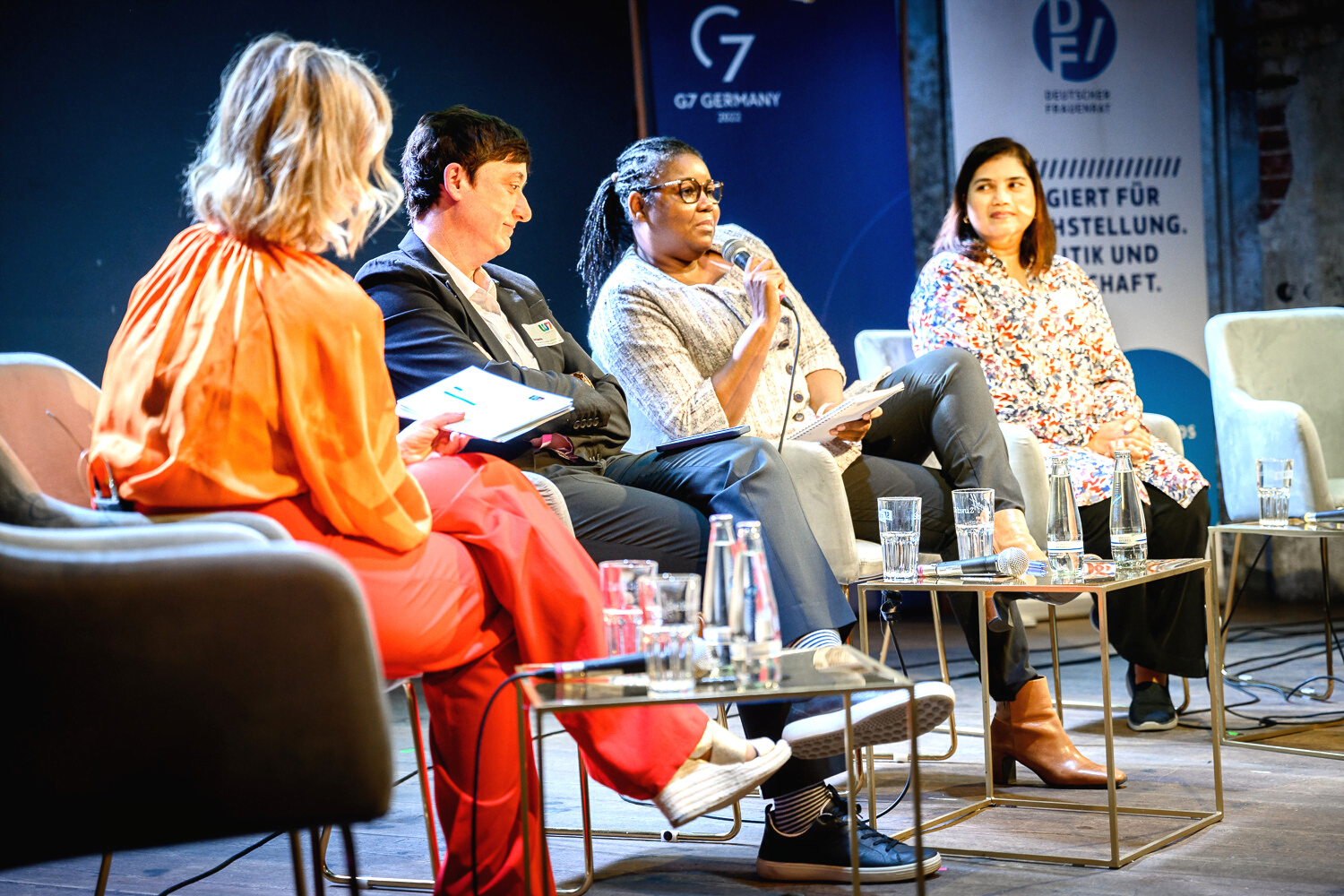 Panel discussion at the W7 summit